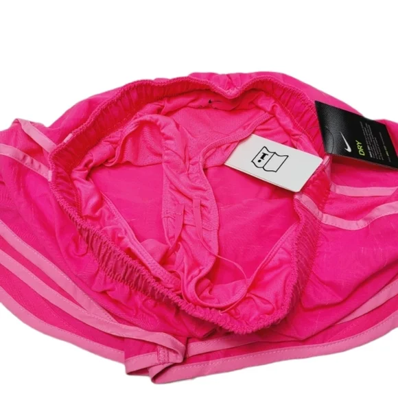 Nike Women's Dri-Fit Running Shorts Pink Medium - Picture 3 of 5